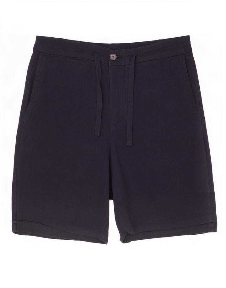 Pantaloncini chino da uomo Zara medi W31 in cotone blu navy
