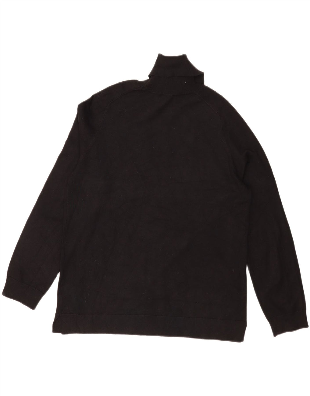 Dkny Maglione da uomo con collo alto con grafica, grande, in viscosa color block nera