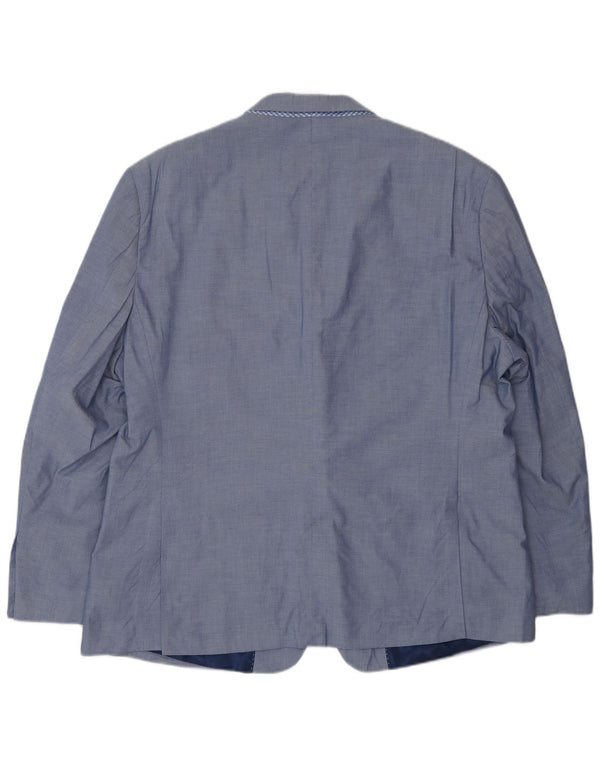 Giacca blazer a 2 bottoni da uomo Tommy Hilfiger UK 46 3XL cotone blu