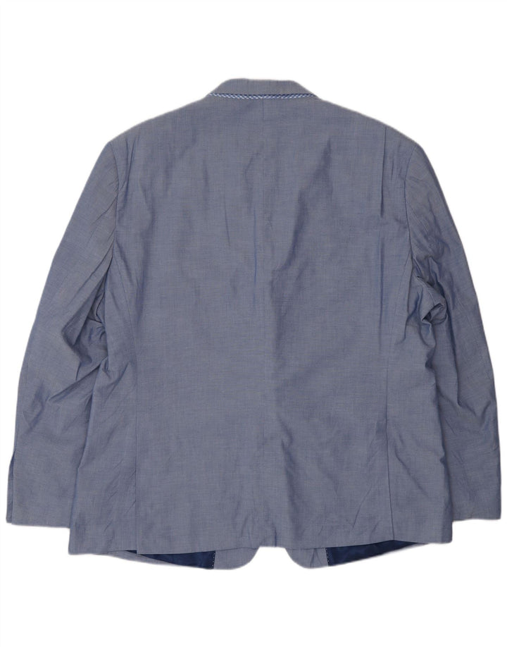 Giacca blazer a 2 bottoni da uomo Tommy Hilfiger UK 46 3XL cotone blu