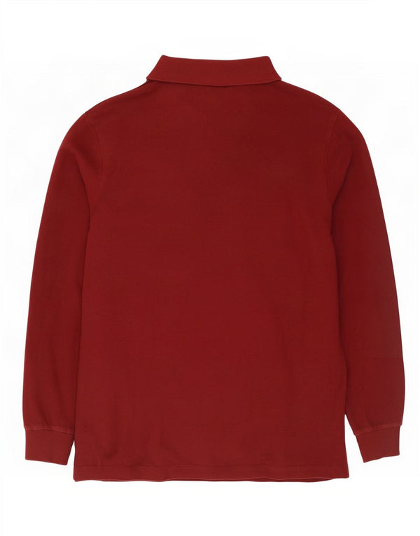 Polo Ralph Lauren Camicia da uomo a maniche lunghe dal taglio classico Bordeaux medio