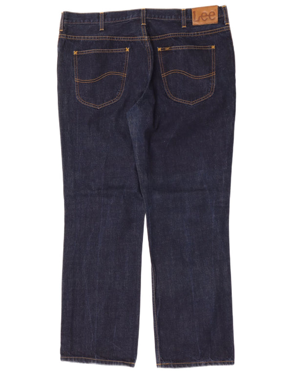 Jeans dritti da uomo Lee Brooklyn W42 L32 cotone blu navy