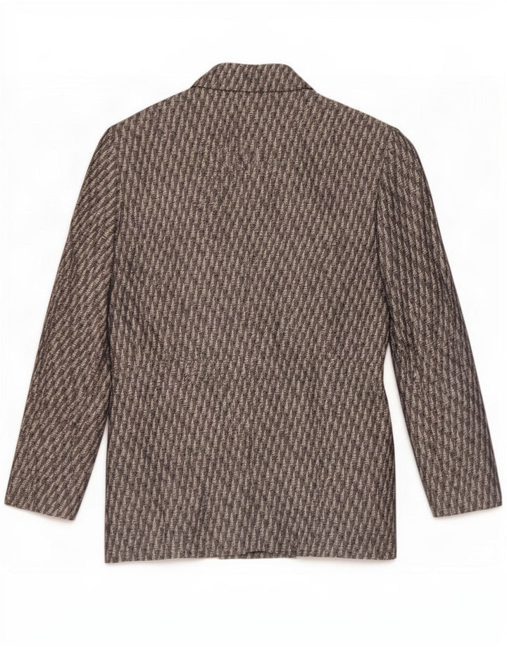 Giacca blazer da donna a 1 bottone Regina Schrecker IT 44 grigio medio a righe
