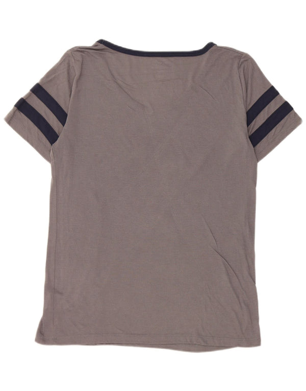 T-shirt grafica da donna con grafica originale Merchandise Top UK 16 grande grigio