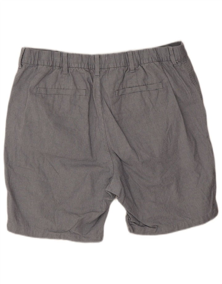 MARKS & SPENCER Pantaloncini chino vestibilità regolare da uomo W38 XL Poliestere grigio