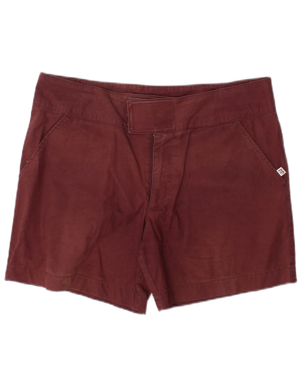 Pantaloncini chino da donna Puma UK 14 Large W34 Borgogna Cotone