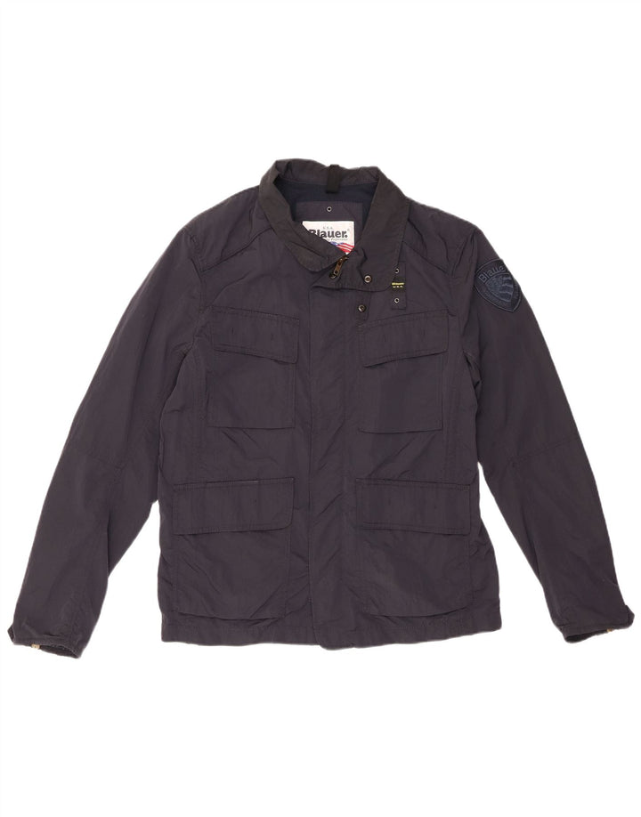 Giacca utility da uomo Blauer UK 40 Large blu navy in poliammide