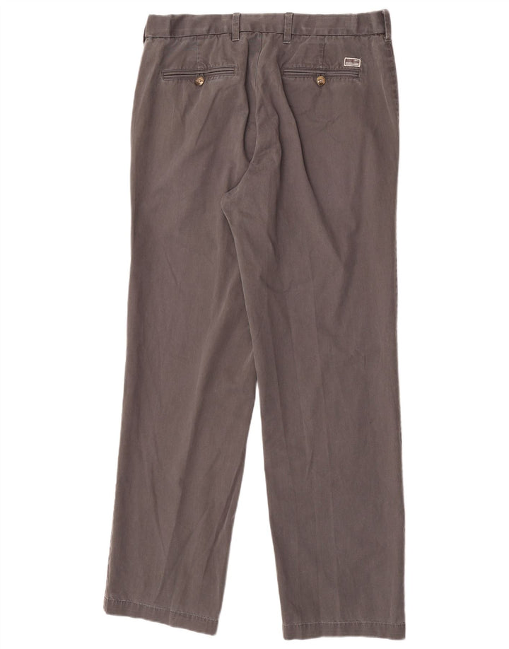 Pantaloni chino dritti Marks & Spencer da uomo blu Harbour W34 L33 grigi