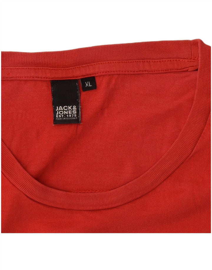 Maglietta grafica da uomo Jack & Jones Top XL Rossa