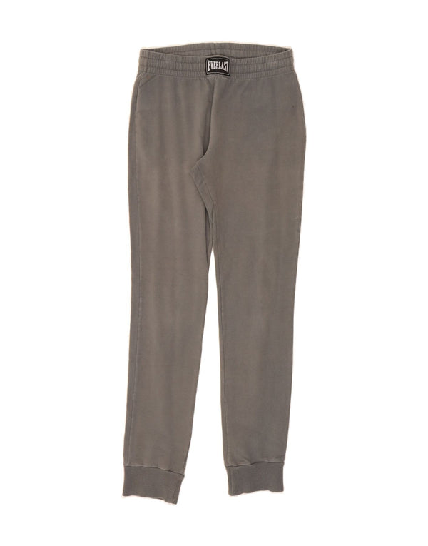 EVERLAST Womens Tracksuit Trousers Joggers UK 6 XS Grey Cotton