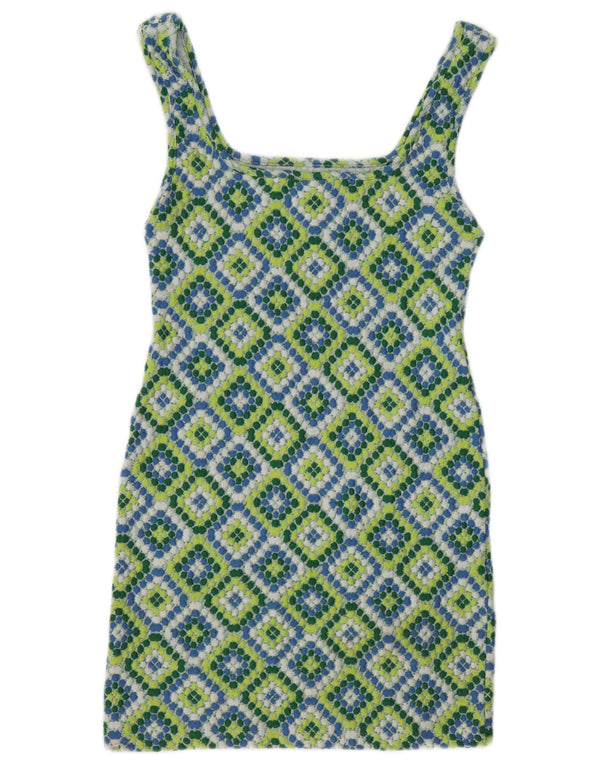 Topshop Prendisole da donna UK 12 Poliestere Ikat medio multicolore