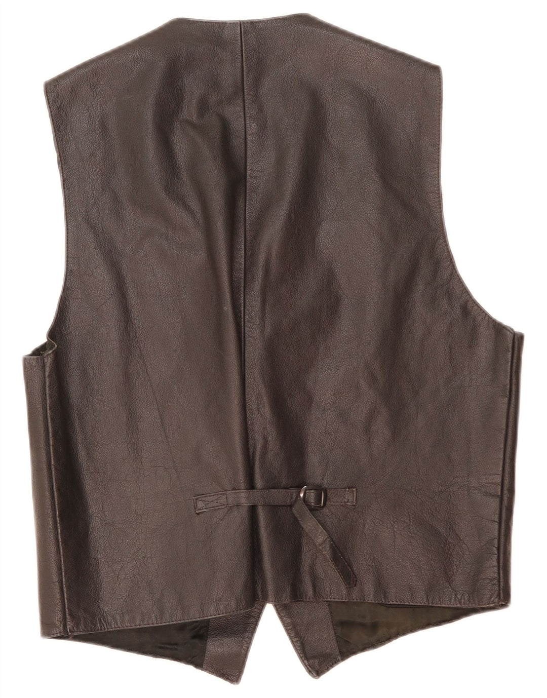 Gilet in pelle da uomo vintage XL in pelle nera