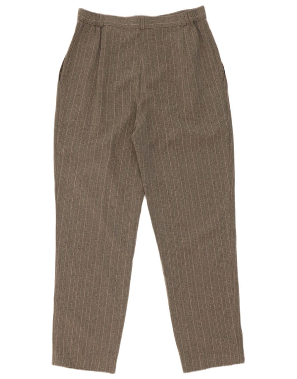 Pantaloni casual da donna Marks & Spencer UK 12 medi W28 L29 gessato grigio
