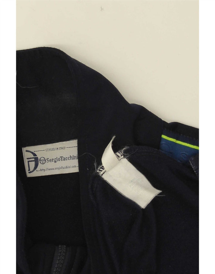 Giacca da tuta da uomo Sergio Tacchini IT 54 XL Blu Navy Colourblock