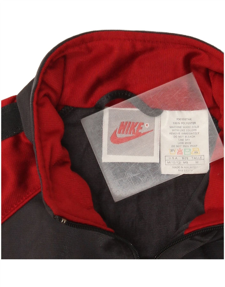 Giacca da ginnastica grafica da ragazzo Nike 10-11 anni Colorblock grigio medio