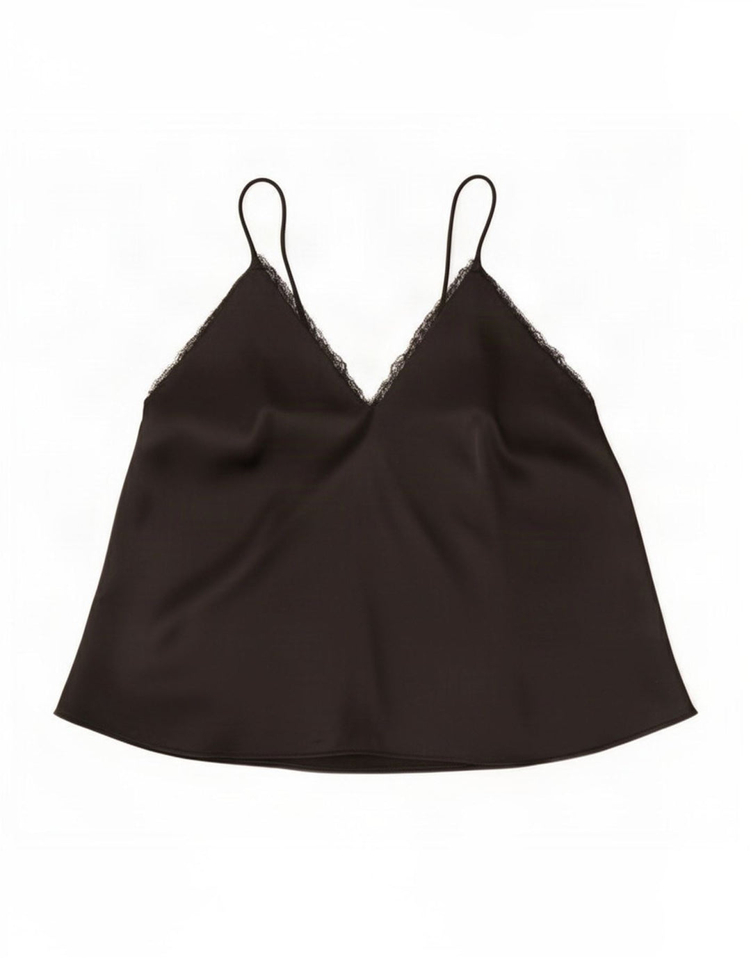 Canotta corta da donna Zara UK 14 grande poliestere nero