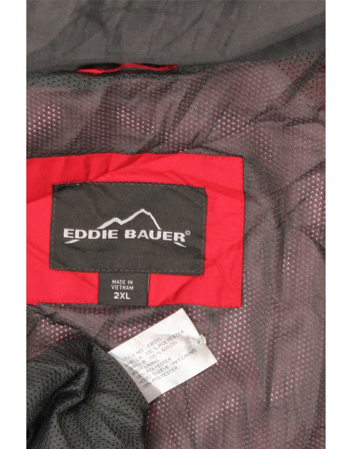 Giacca a vento da uomo Eddie Bauer 2XL Poliestere color block rosso