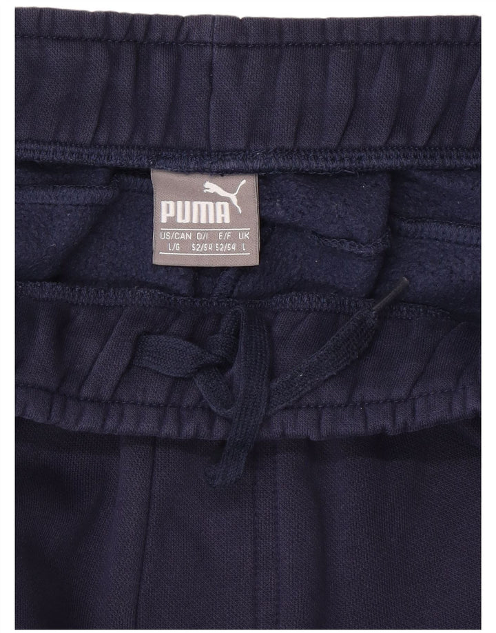 Pantaloni da tuta da uomo Puma Joggers Large Blu Navy in cotone