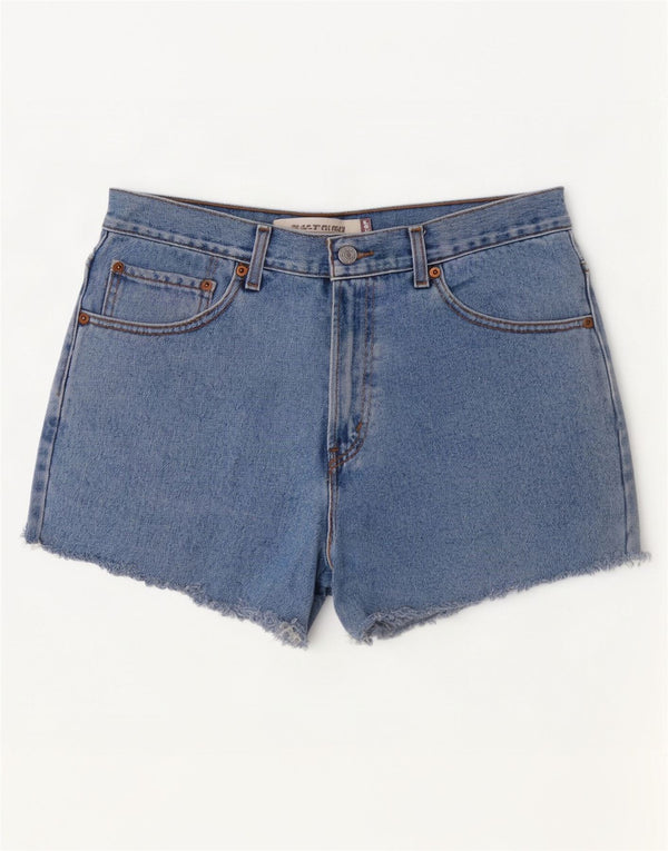 Pantaloncini di jeans Levi's 517 da donna W31 cotone blu medio