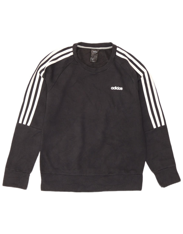 Felpa da donna Adidas Jumper UK 8/10 Small Black Cotton