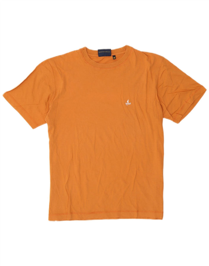 T-shirt uomo Navigare Top in cotone arancione medio