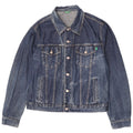Giacca in denim da uomo Benetton UK 42 XL cotone blu
