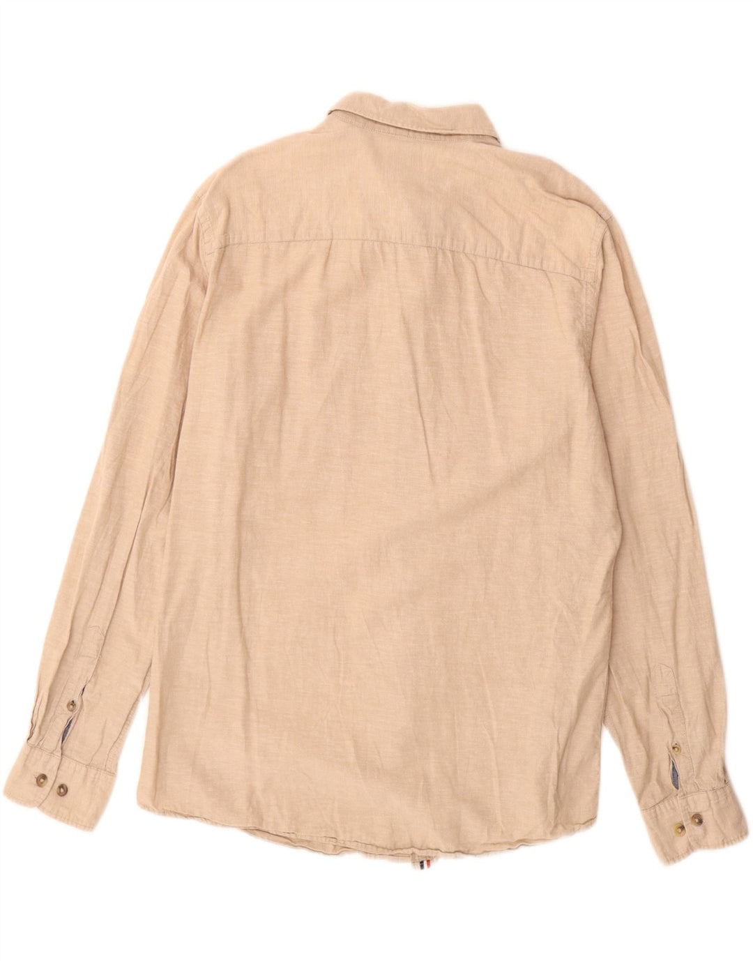 Camicia da uomo Jack & Jones grande in cotone beige