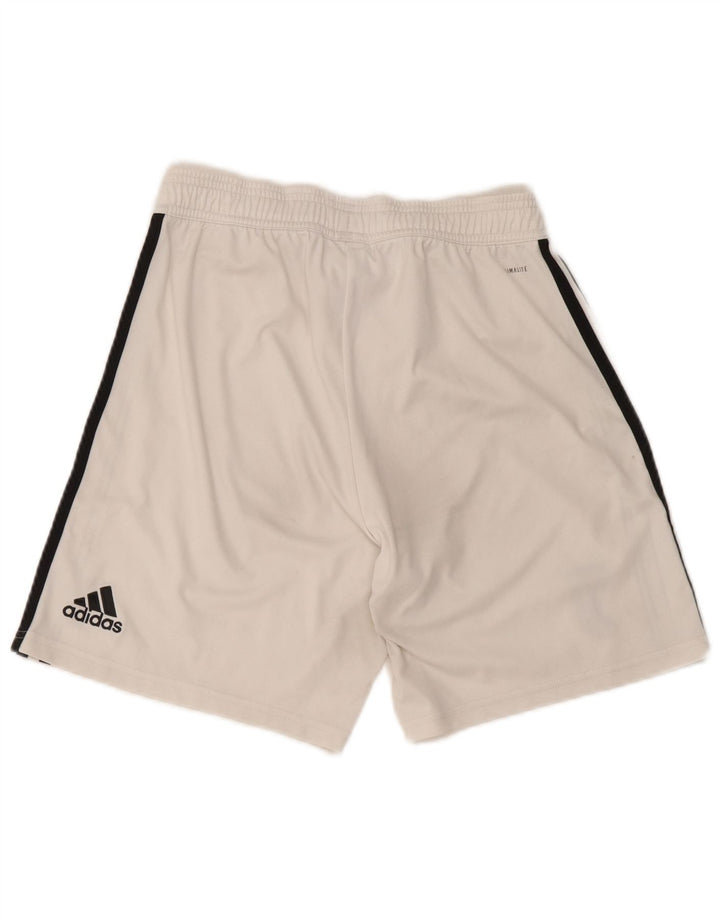 Pantaloncini sportivi Adidas da uomo Juventus piccoli in poliestere bianco