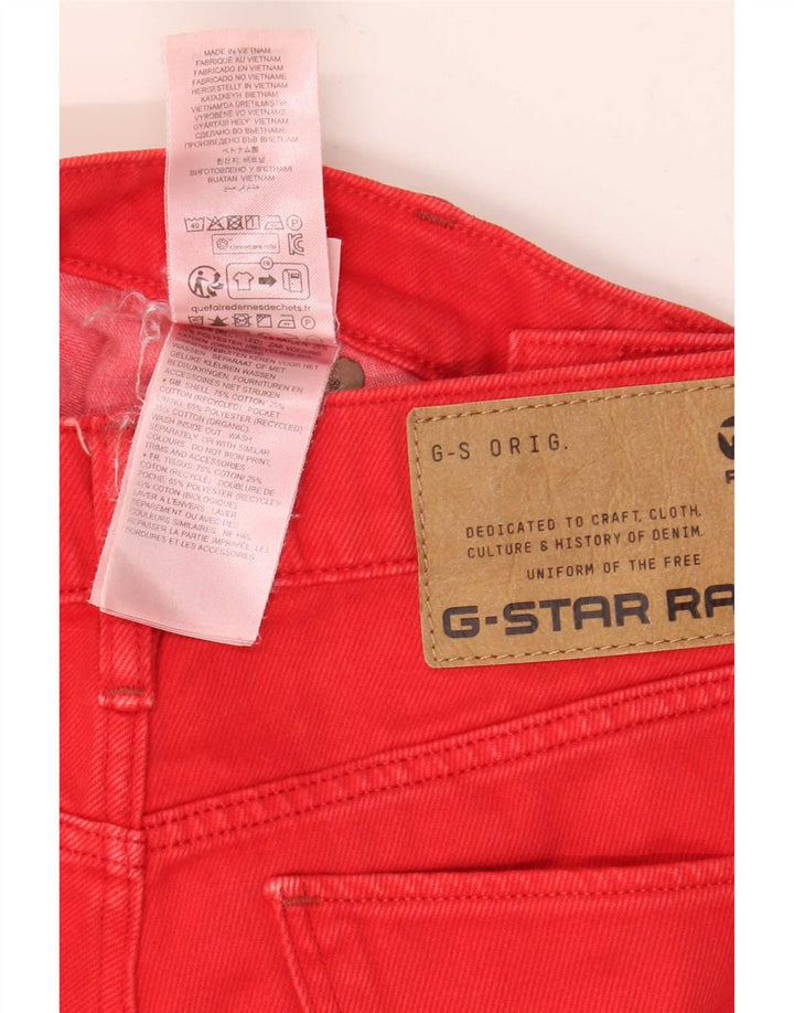Jeans cropped da uomo G-Star 3D Arc W25 L25 cotone rosso