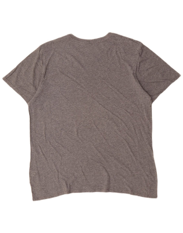 T-shirt da uomo Nike Top XL in cotone chiazzato grigio