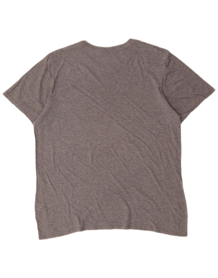 T-shirt da uomo Nike Top XL in cotone chiazzato grigio