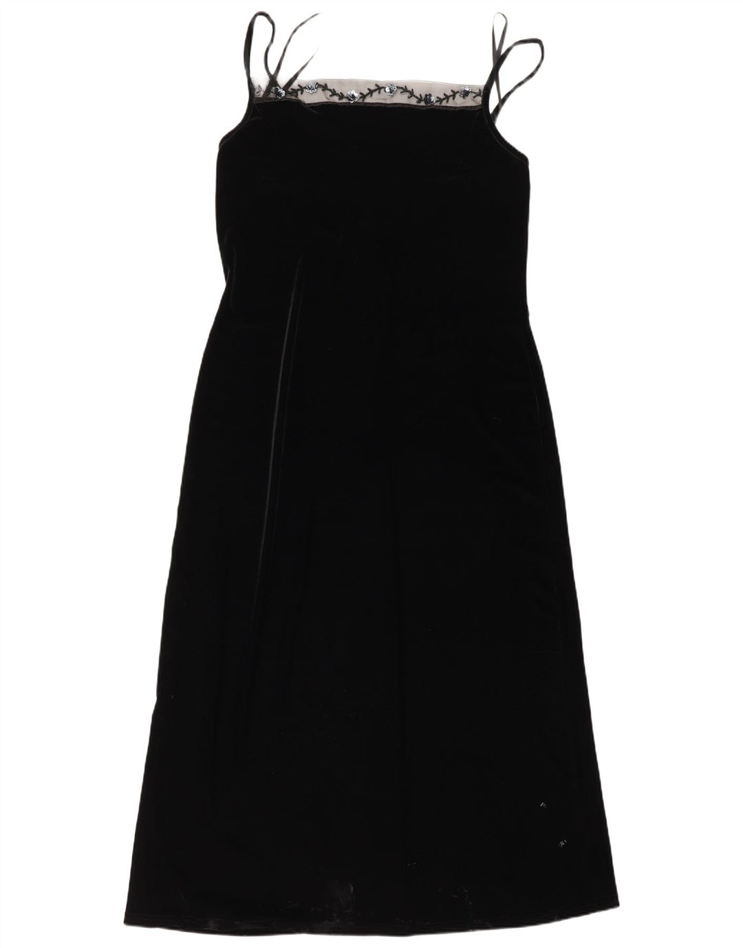 Opera By Richards Abito lungo senza maniche da donna UK 16 Grande poliestere nero