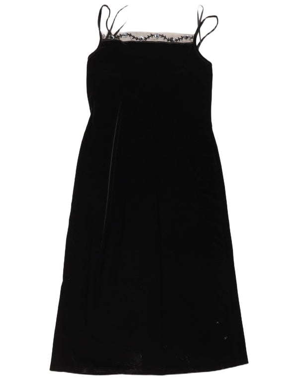 Opera By Richards Abito lungo senza maniche da donna UK 16 Grande poliestere nero