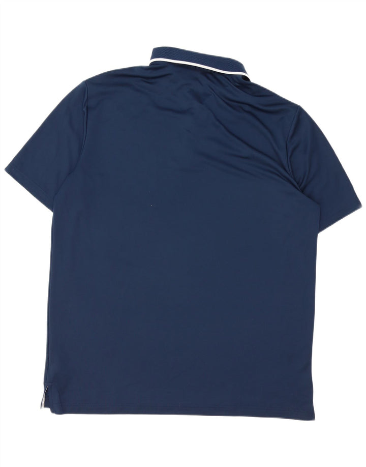 Polo ADIDAS da uomo XL blu navy in poliestere