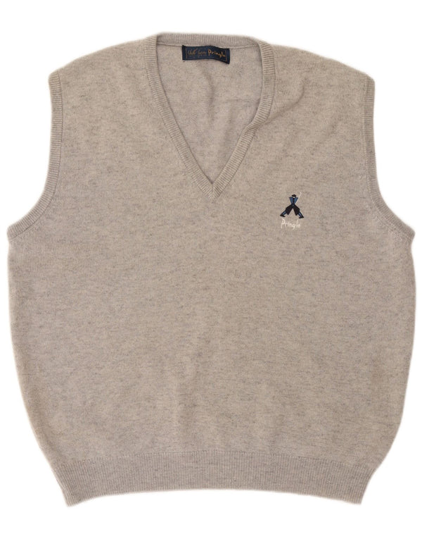 Canottiera da uomo Pringle Canotta XL in lana grigia