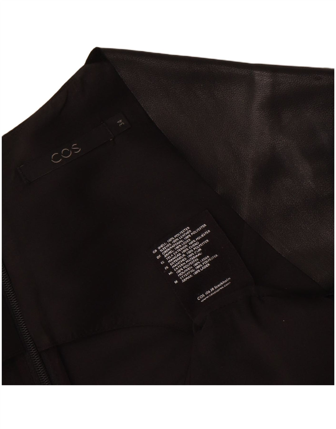 Abito tubino da donna Cos EU 34 XS poliestere nero