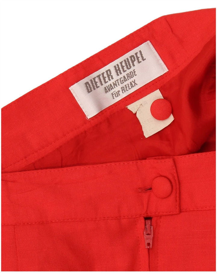 VINTAGE Womens Pencil Skirt W26 Small Red