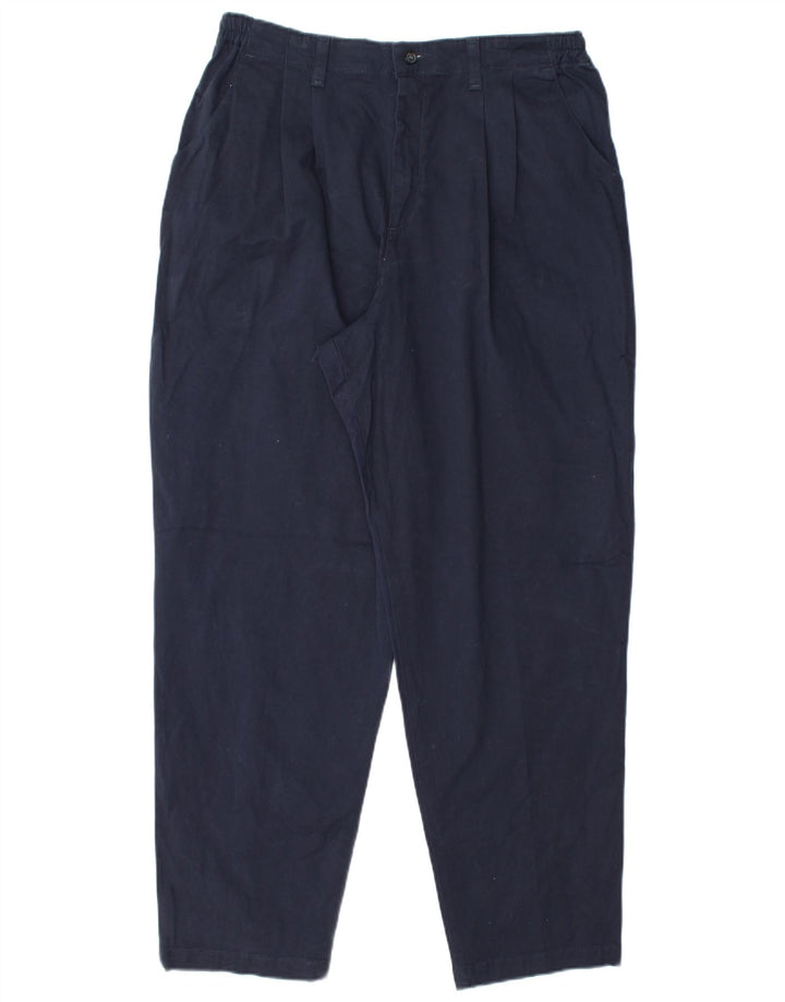 Pantaloni chino con pegging da donna Lee US 16 2XL W36 L30 Cotone blu navy