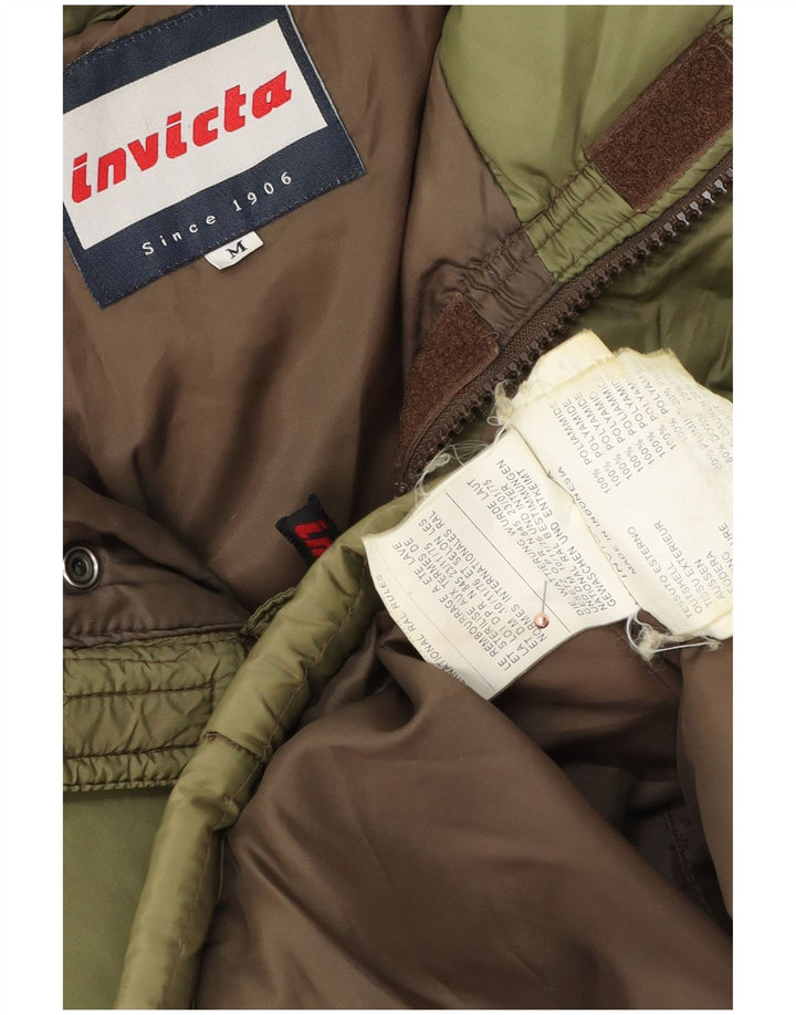Giacca imbottita ampia da uomo INVICTA UK 38 medio kaki poliammide