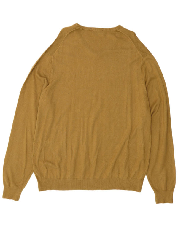 Maglione da uomo con scollo a V Marks & Spencer 2XL viscosa beige