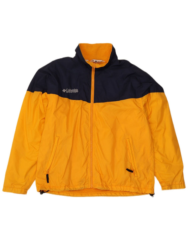 Giacca a vento da uomo Columbia UK 40 Large Yellow Colourblock
