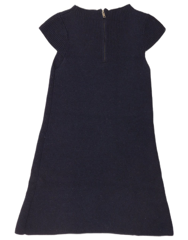 Abito maglione da donna a maniche corte Cos UK 8 Small Lana blu navy