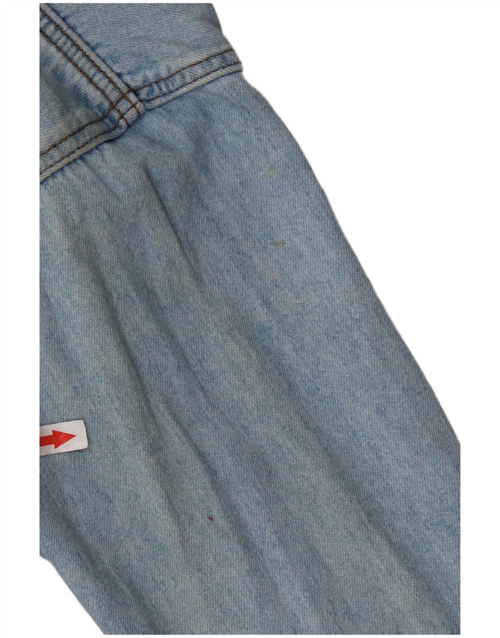 HOLIDAY Camicia in denim da uomo in cotone blu medio
