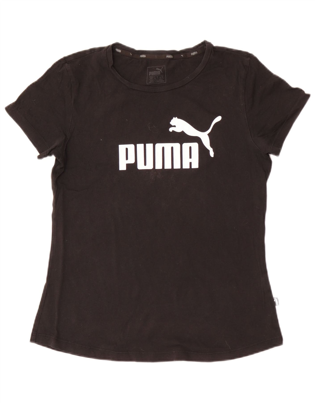 T-shirt grafica da donna Puma UK 12 media nera