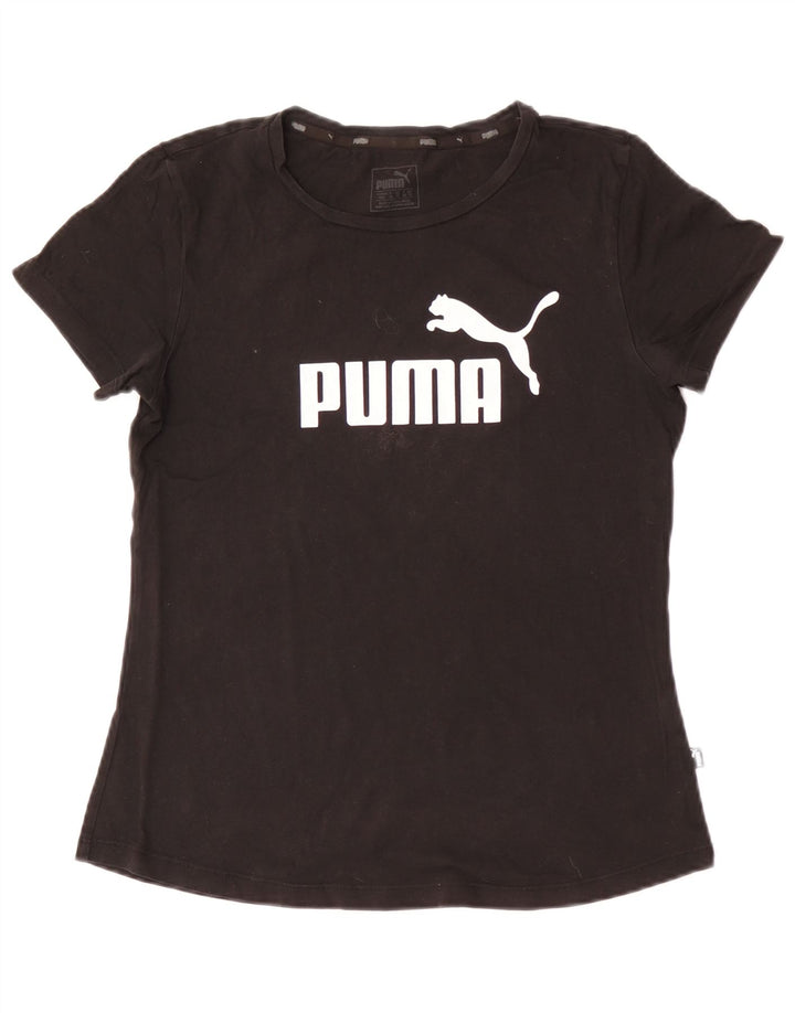 T-shirt grafica da donna Puma UK 12 media nera