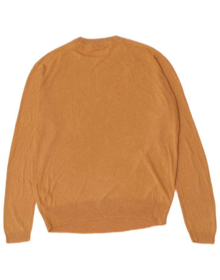 Maglione maglione girocollo da donna Zara UK 12 Viscosa arancione medio