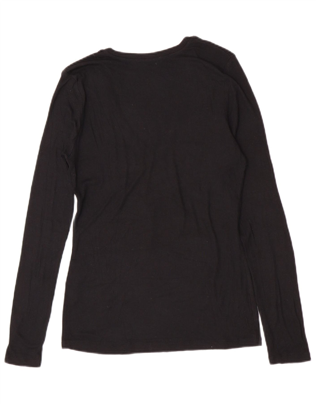 Top Zara da donna a maniche lunghe UK 14 grande nero modal