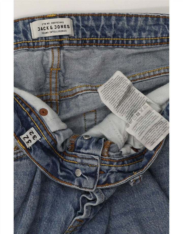 Jack & Jones Uomo Tim Slim Jeans W32 L32 Cotone Blu