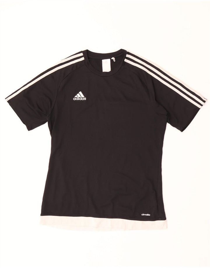 T-shirt Adidas Climalite da donna Top UK 14 poliestere nero medio