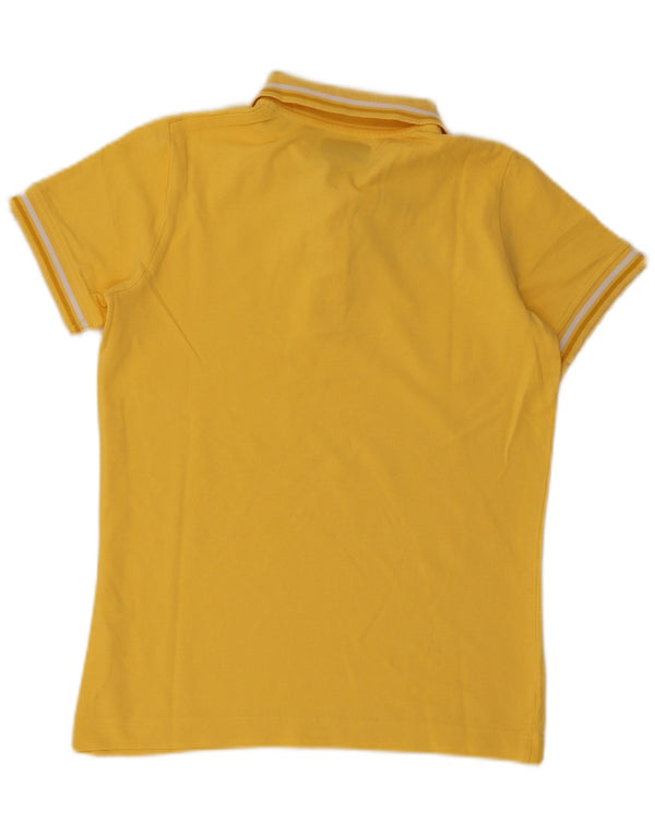 Polo Kappa da donna UK 14 a righe grandi gialle